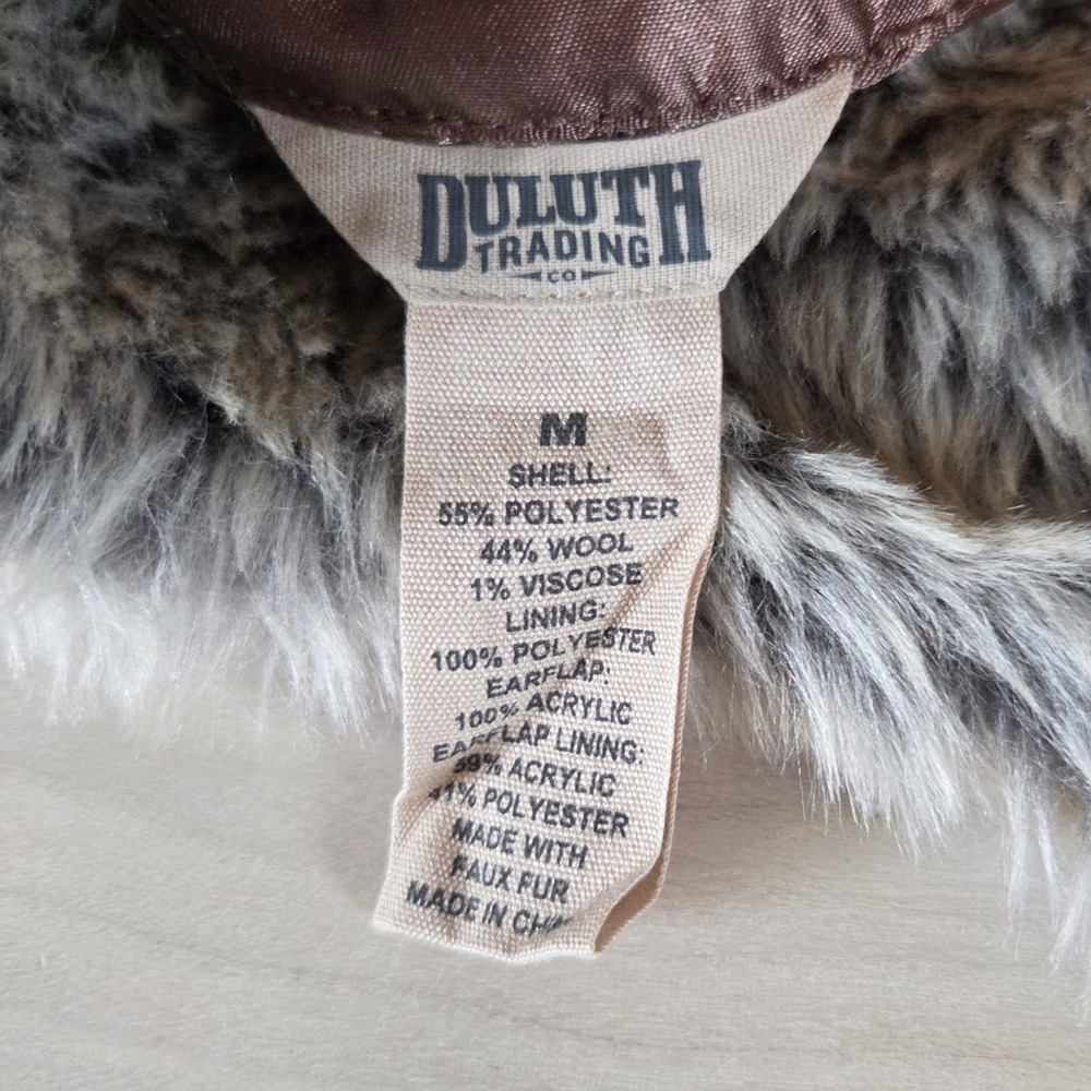 Duluth Trading Co. Fair Isle Ear Flap Hat Women's M Wool Blend Winter Cap - Picture 6 of 8